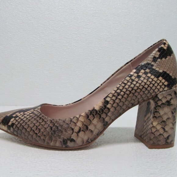 Zara Basic Collection Snake Print Pumps Size 6 - Picture 4 of 9